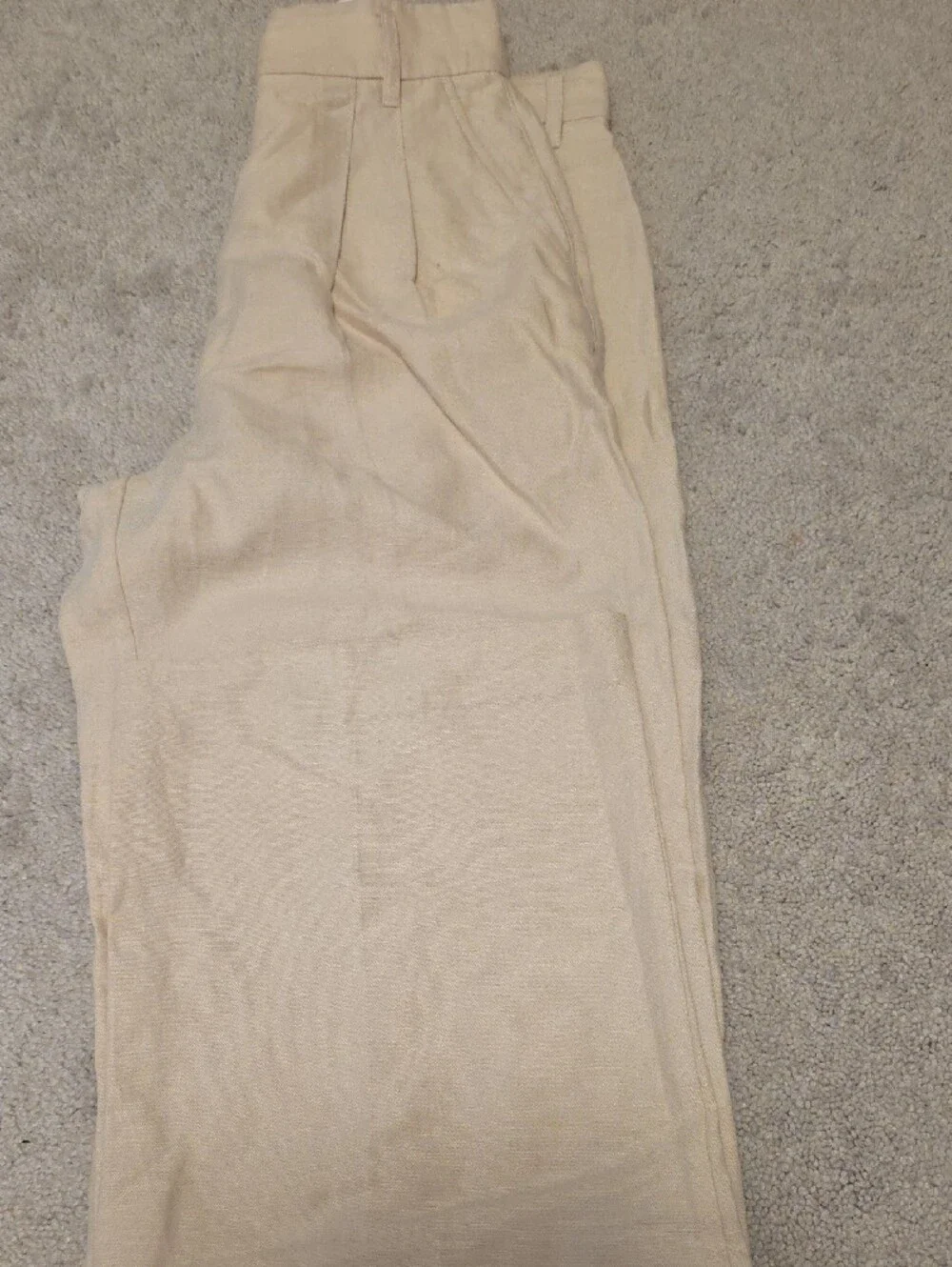 Aritzia WILFRED Pleated Dress LINEN Pants - Wide Leg Fit